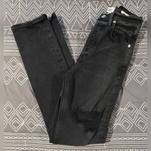 Citizens Of Humanity Jolene High Waisted Slim Straight Button Fly Jeans Size 23